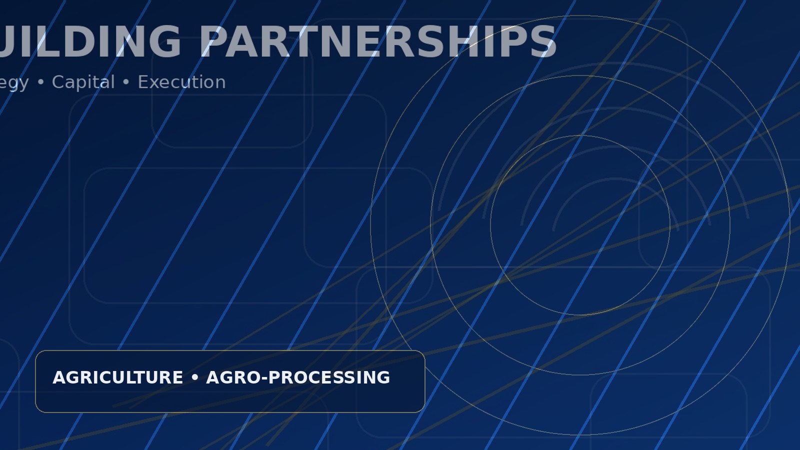 Agriculture & Agro-Processing